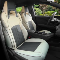 Nouvelle conception, housses de siège de voiture en cuir sur mesure, toutes saisons, coussin de siège auto complet pour BYD Seagull