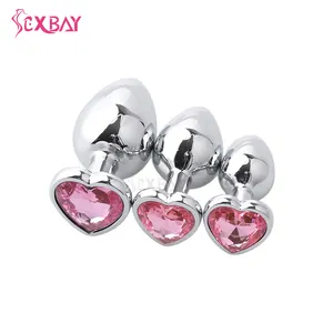 Sexbay Einzelhandel angesagt Metall Analsex-Stick Jewelry Po Gem Boden Po-Stick Erweiterung Herren und Damen Sex-Spielzeug kann angepasst werden