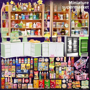 Mini Supermercado, Juguete en Miniatura de Tienda de Conveniencia, Decoración DIY, Botella de Vino Pequeña de Resina, Pequeño Regalo - Product Image 3