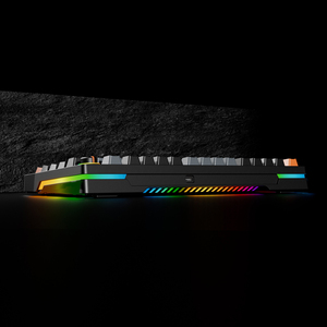 <span class=keywords><strong>Clavier</strong></span> mécanique de jeu de haute qualité à 83 touches, disposition 75%, avec rétroéclairage RVB, <span class=keywords><strong>clavier</strong></span> mécanique de jeu <span class=keywords><strong>compact</strong></span> personnalisé avec bouton - Product Image 4