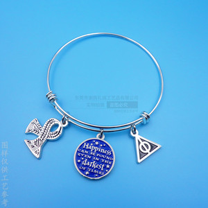 Adjustable <b>Metal</b> <b>Bracelet</b> With Twisted Design Engraved Logo Alloy Tag Wedding Jewelry - Product Image 4