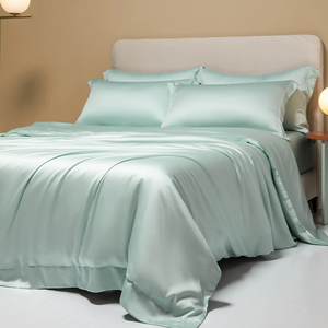 Juego de Sábanas de Bambú Orgánico <span class=keywords><strong>Sndon</strong></span>, Color Sólido, Tejido Moderno para Ropa de Cama de Bambú - Product Image 2