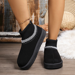 Giày bốt mùa thu đông <span class=keywords><strong>2025</strong></span> kiểu Hàn Quốc mới dành cho nữ, chất liệu lông cừu êm ái, dễ mang - Product Image 4