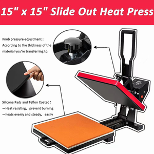 Máquina de Prensa de Calor Manual Eléctrica DTF de 38*38 Pulgadas para Camisetas, Gorras, Planchado, Impresión por Transferencia Térmica en Cualquier Tejido - Product Image 4