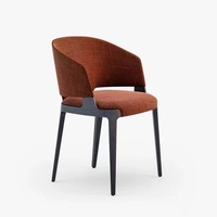 Chaises de salle à manger modernes en velours nordique DISHI, cadre en bois massif pour café, restaurant, hôtel, mariage, école