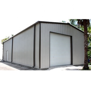 Bâtiments d'entrepôt préfabriqués en acier à faible coût, kits de construction de garages préfabriqués - Product Image 1