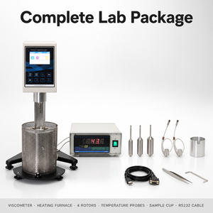 Factory Direct Hot Melt Adhesive Viscometer High Temperature Brookfield Digital Viscosity Tester 0.1-200 Rpm 4 Rotors Asphalt - Product Image 1