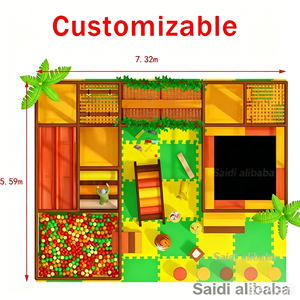 Modular Design Kids Indoor Playground Equipment for Children with Soft Interactive Floor Games and LED <b>Lights</b> - Product Image 4