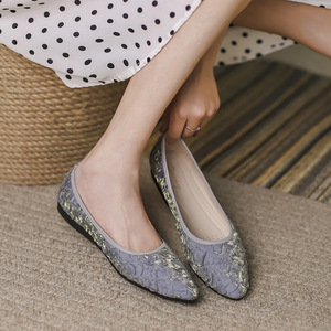 Nouveauté <span class=keywords><strong>Ballerine</strong></span> Chaussures confortables pointues décontractées élégantes et luxueuses pour les affaires Ballerines pour femmes Chaussures à enfiler pour dames - Product Image 4
