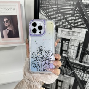 Prix direct usine – Magnifique motif floral – Coque antichoc en TPU+PC époxy pour HONOR CHOICE <span class=keywords><strong>T10</strong></span> 600 Smart 5G 600 <span class=keywords><strong>PRO</strong></span> X8D - Product Image 1