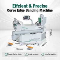 Machine de chantournage automatique incurvée de haute qualité pour le collage de chants de meubles en contreplaqué, MDF, PVC et bois, avec fonction de découpe