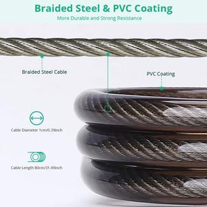 E-scooter Bicicleta eléctrica Motocicleta Antirrobo Bloqueo digital Contraseña de 4 dígitos Bloqueo de almohadilla Alarma impermeable <span class=keywords><strong>Cable</strong></span> de acero trenzado - Product Image 3