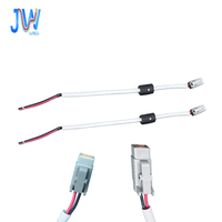 Kabel Harness Tembaga Berlapis Timah 2 Pin 18AWG Kustom, Panjang 350mm, Berlapis Nilon IP20, Inti Ferit untuk Kontrol PLC Industri