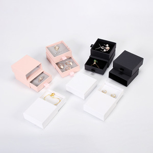 Biểu Tượng Tùy Chỉnh Trượt Các Tông Giấy Lưu Trữ Hộp Quà Tặng Sang Trọng Đồ Trang Sức Trượt Ngăn Kéo Vòng Cổ Bông Tai Vòng Bao Bì Hộp Đồ Trang Sức - Product Image 6