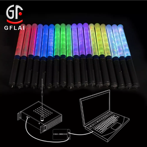 הוביל מקלות עידוד dmx512 נשלט ידידותי לסביבה פלסטיק אור פלחי קונצרט מוסיקה ררב - Product Image 4