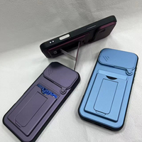 Étui de téléphone avec support pour carte, support pour téléphone portable et protection d'objectif pour iPhone 18 Pro, iPhone 18 Pro Max, Redmi Note 17 Pro