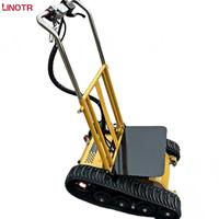 Chariot Électrique Pliant à Batterie au Lithium pour Transport Domestique, Capacité 300 kg, Grimpant aux Escaliers sur Chenilles en Acier