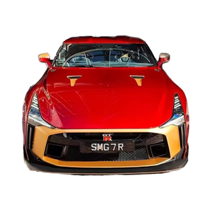 Pour <span class=keywords><strong>Nissan</strong></span> GTR R35 Kit de carrosserie en Fiber de carbone R35 mise à niveau <span class=keywords><strong>R50</strong></span> Style pare-chocs avant et arrière Spoilers capot - Product Image 1