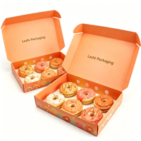 Emballages en papier pour boulangerie, personnalisés avec logo, qualité alimentaire, pour mochi, donuts, pâte à biscuits, livraison de biscuits, boîtes à biscuits