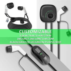 เครื่องชาร์จรถยนต์ไฟฟ้าแบบพกพา 16A Type 2 กำลังไฟ 7kW ปลั๊กแบบ Schuko พร้อมหน้าจอ LCD แสดงข้อมูลแบบเรียลไทม์ ปรับกระแสไฟได้ ใช้ได้กับรถยนต์ไฟฟ้าทุกประเภท - Product Image 5