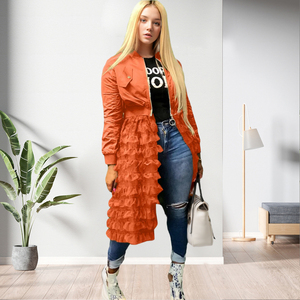 Chaquetas de Mujer con Diseño de Burbujas y Empalmes a la Moda - Product Image 3