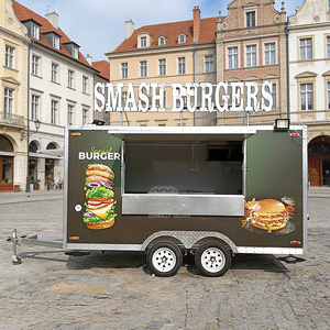 Carrito de Venta Móvil, Puesto Portátil, Quiosco, Remolque de Comida Rápida para Hot Dogs - Product Image 6