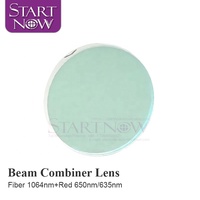 Combinateur de faisceau laser Startnow Miroir YAG/Fibre 1064nm Dia.20mm 3/1.5/2mm Lentille de combinaison pour système optique de machine de marquage laser