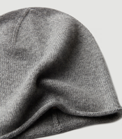 Bonnet unisexe en cachemire 100% tricoté uni, respirant et imperméable, 6 couleurs