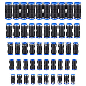 Truck Air Hose <b>Quick</b> <b>Connectors</b> 4mm 6mm 8mm 10mm 12mm Straight Through PU Pneumatic Parts 50 Pieces - Product Image 1