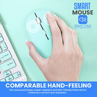 Teclado y Ratón Inalámbricos Portátiles Delgados de ABS con 78 Teclas y Diseño Personalizado para Teléfonos Inteligentes