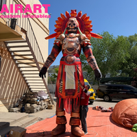 Figurines décoratives gonflables d'Halloween, nouveau modèle de crâne gonflable pour décorations de festival