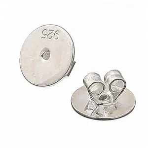 Custom Metal Stamped Forming Manufacture 925 Sterling Silber Ohr stecker Ohrring Back Stopper Schmuck Funds tücke
