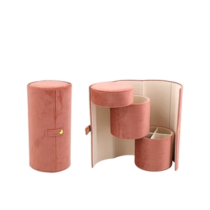 Sac organisateur de bijoux personnalisé avec impression personnalisée pochette à rouleau de bijoux en velours à <span class=keywords><strong>3</strong></span> couches pour bracelets, boucles d'oreilles, collier et rangement