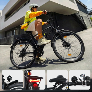Bicicleta Eléctrica Urbana de Montaña para Adultos, 7 Velocidades, 36V, 250W, <span class=keywords><strong>27</strong></span>.5'', de Acero al Carbono, para Desplazamientos en Ciudad - Product Image 5