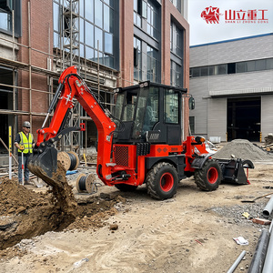 Chargeuse-pelleteuse <span class=keywords><strong>mini</strong></span>-excavatrice à moteur diesel 4x4, équipement de construction compact haute efficacité, vente directe usine - Product Image 2