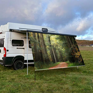 Auvent rétractable léger pour balcon, patio, camping-car, protection solaire, écran pare-soleil, bâche de camping pour barbecue, repas en plein air, voyage, faible MOQ - Product Image 1