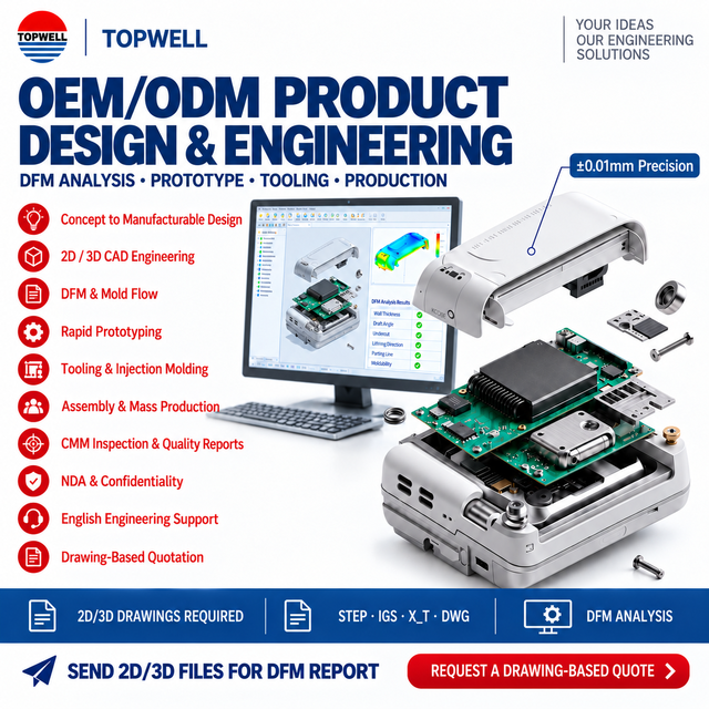 Electronic Product Development Custom Plastic Injection Molding  ±0.01mm Precision DFM & Custom Tooling Manufacturer