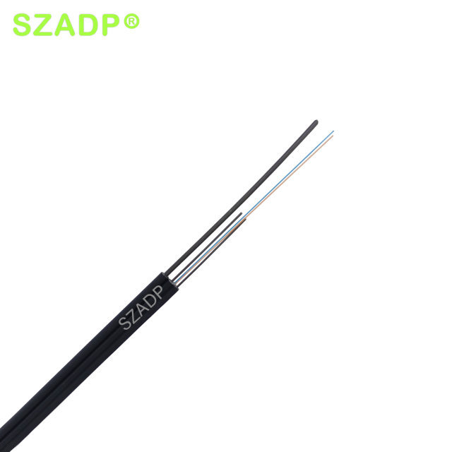 FTTH Drop Fiber Optic Cable G657A1 G657A2 G652D 1 2 4 8 12 Core FRP Steel Messenger PE/LSZH Jacket Indoor Outdoor OEM