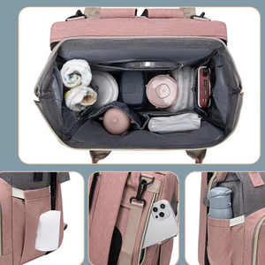 Nouveau sac à dos multifonctionnel pour bébé avec moustiquaire, sac à langer personnalisé avec station de change, sac à dos pour bébé - Product Image 2