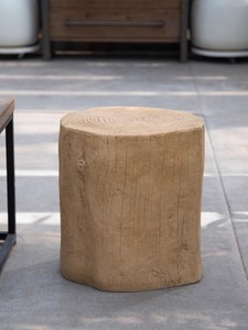Linghong rétro vent Wabby silencieux magnésium boue côté bois souches souches d'arbre Pier Table à thé tabouret Table de chevet fleur poufs - Product Image 2
