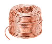 Fil de cuivre rouge souple T2 de haute pureté pour carrelage, fil de cuivre nu conducteur, fabricant avec service de découpe
