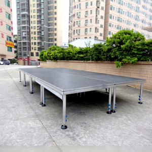 Quick Installation 4x4ft Stage <b>Platform</b> Aluminum Alloy Stage Truss Modular Rectangle Adjustable Legs - Product Image 5