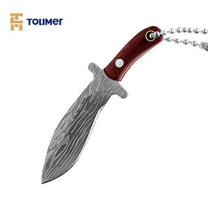 複数のデザインのミニダマスカスミニポケットデリバリーナイフ、カラーウッドハンドル付き、ユニークなデザインのミニポケットナイフを卸売りしています - Product Image 5