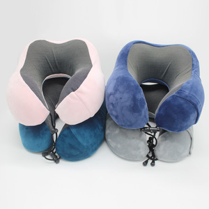 Nhà Máy Giá chậm phục hồi bộ nhớ bọt Ergonomic thư giãn cổ giảm căng thẳng du lịch gối với túi lưu trữ - Product Image 2