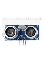 Modul Sensor Jarak Ultrasonik HC-SR04 3-5.5V dengan Rentang Deteksi 2cm-450cm dan Braket & Penyangga untuk Pemasangan
