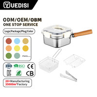 Boîtes de conservation alimentaire esthétiques en acier inoxydable Yuedisi 2300 ml, boîte à lunch étanche, adaptée à la friture et à la cuisson