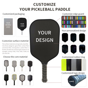 Paleta <span class=keywords><strong>de</strong></span> Pickleball <span class=keywords><strong>de</strong></span> Fibra <span class=keywords><strong>de</strong></span> Carbono T700 sin Bordes, Núcleo <span class=keywords><strong>de</strong></span> Panal <span class=keywords><strong>de</strong></span> Abeja <span class=keywords><strong>de</strong></span> 16 mm, Control <span class=keywords><strong>de</strong></span> Giro y Potencia, Superficie Texturizada, Logotipo Personalizado, Suministro OEM - Product Image 4