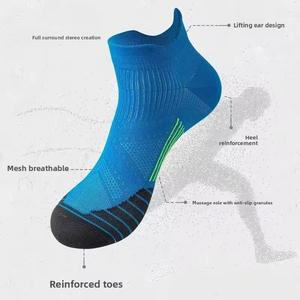 ถุงเท้าผ้าฝ้ายผสมสำหรับผู้ชาย ยอดนิยมสำหรับการค้าต่างประเทศ ความยาวครึ่งน่อง/สั้น ขายดีข้ามพรมแดนสำหรับยุโรปและอเมริกา - Product Image 4