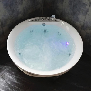 Baignoire de massage intérieure ronde et dissimulée jakuzzy sape pour salle de bain, bain à remous <span class=keywords><strong>jacouzi</strong></span> - Product Image 1