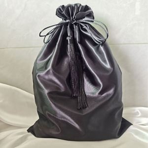 Bolsas de Regalo Personalizadas de Satén y Seda con Cordón y Borla para Guardar Pelucas, Ropa Interior y Accesorios Textiles - Product Image 5